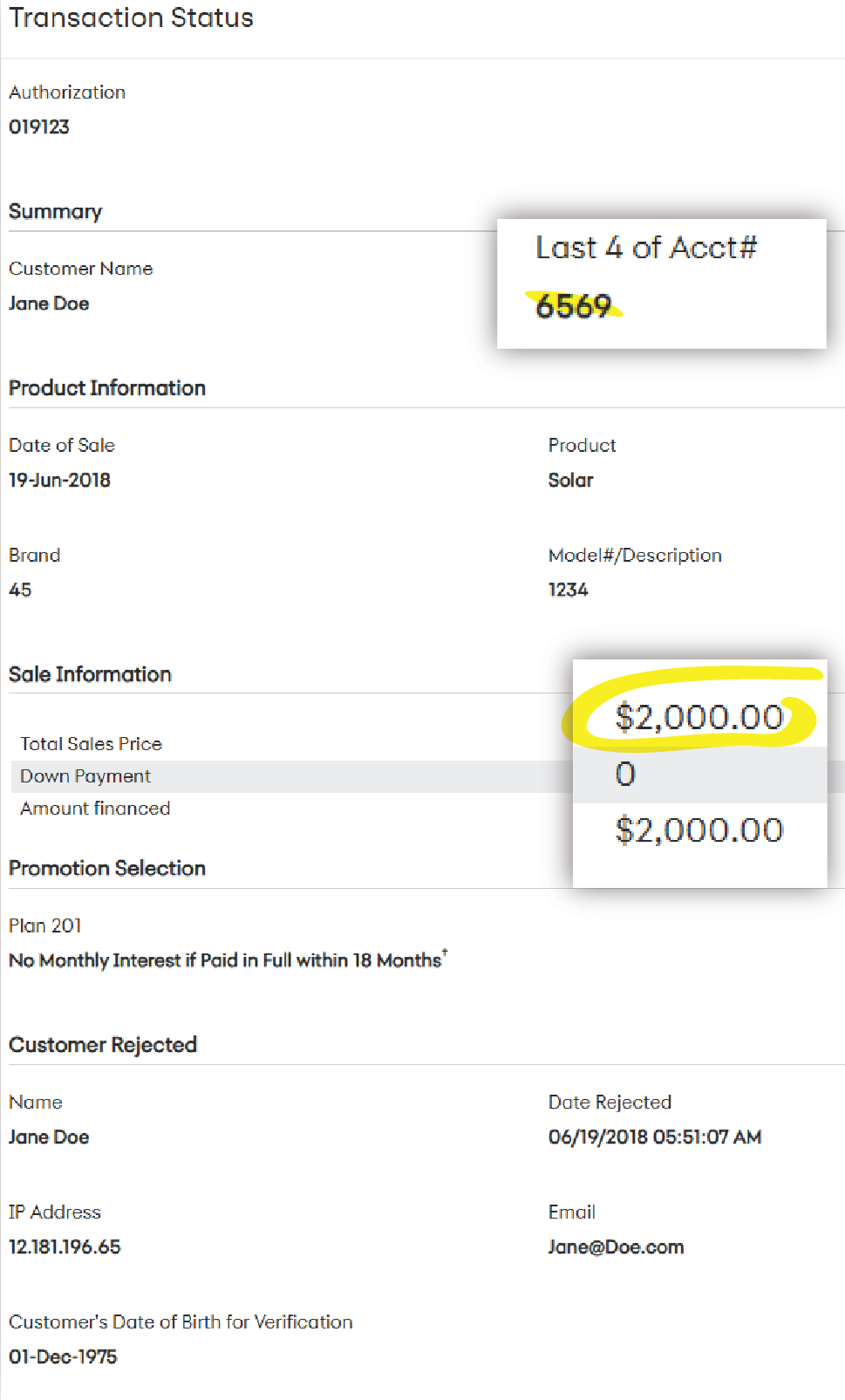 KwikComfort Number Example