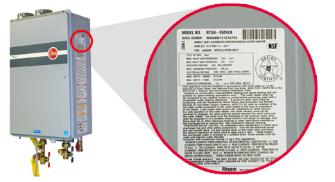 tankless serial numbers