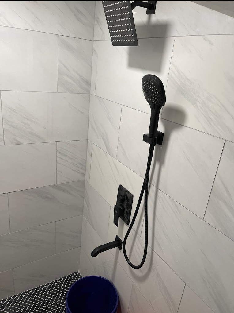 Residential Shower rough in and fixture installation