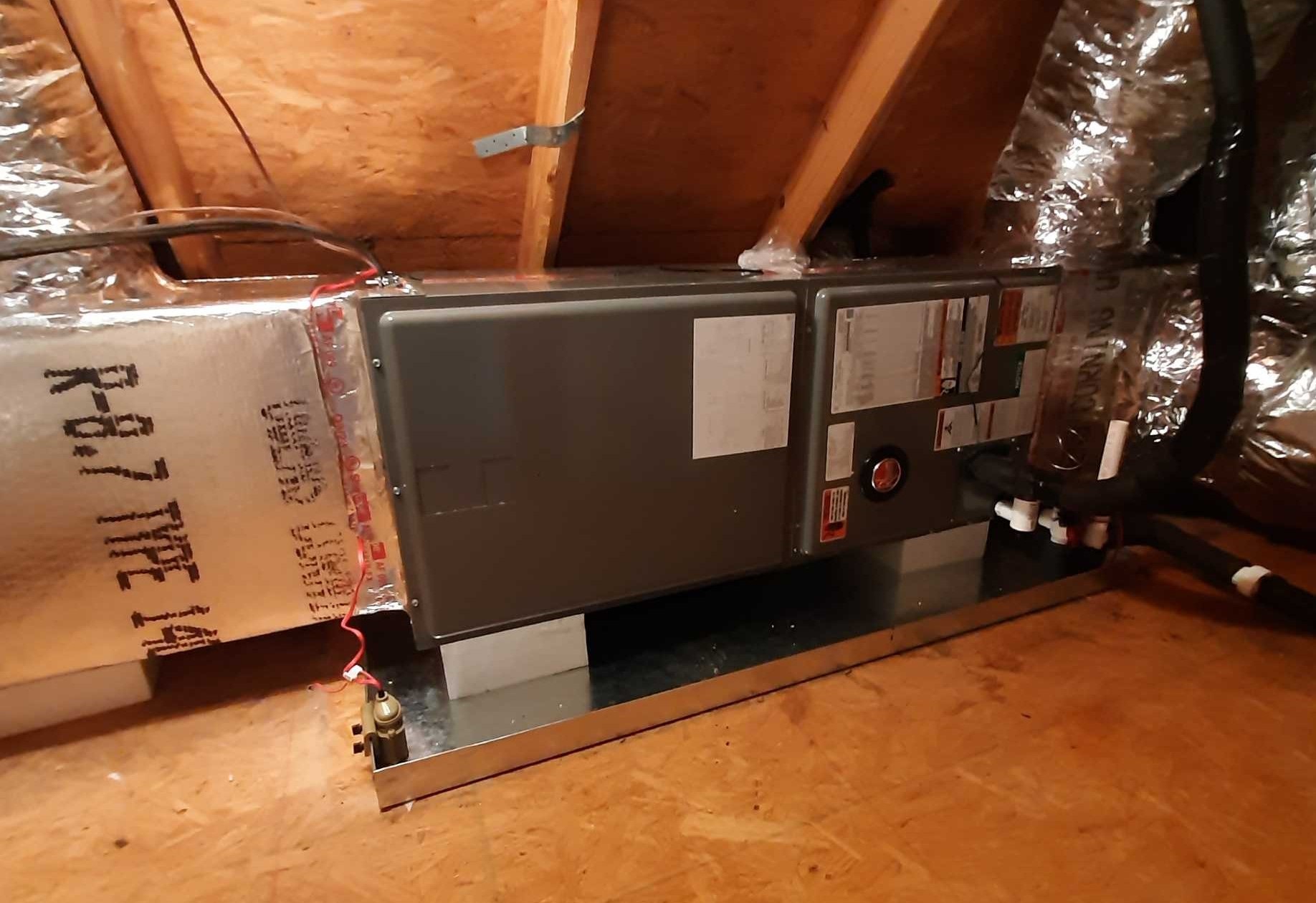 Rheem Attic Air Handler Installation