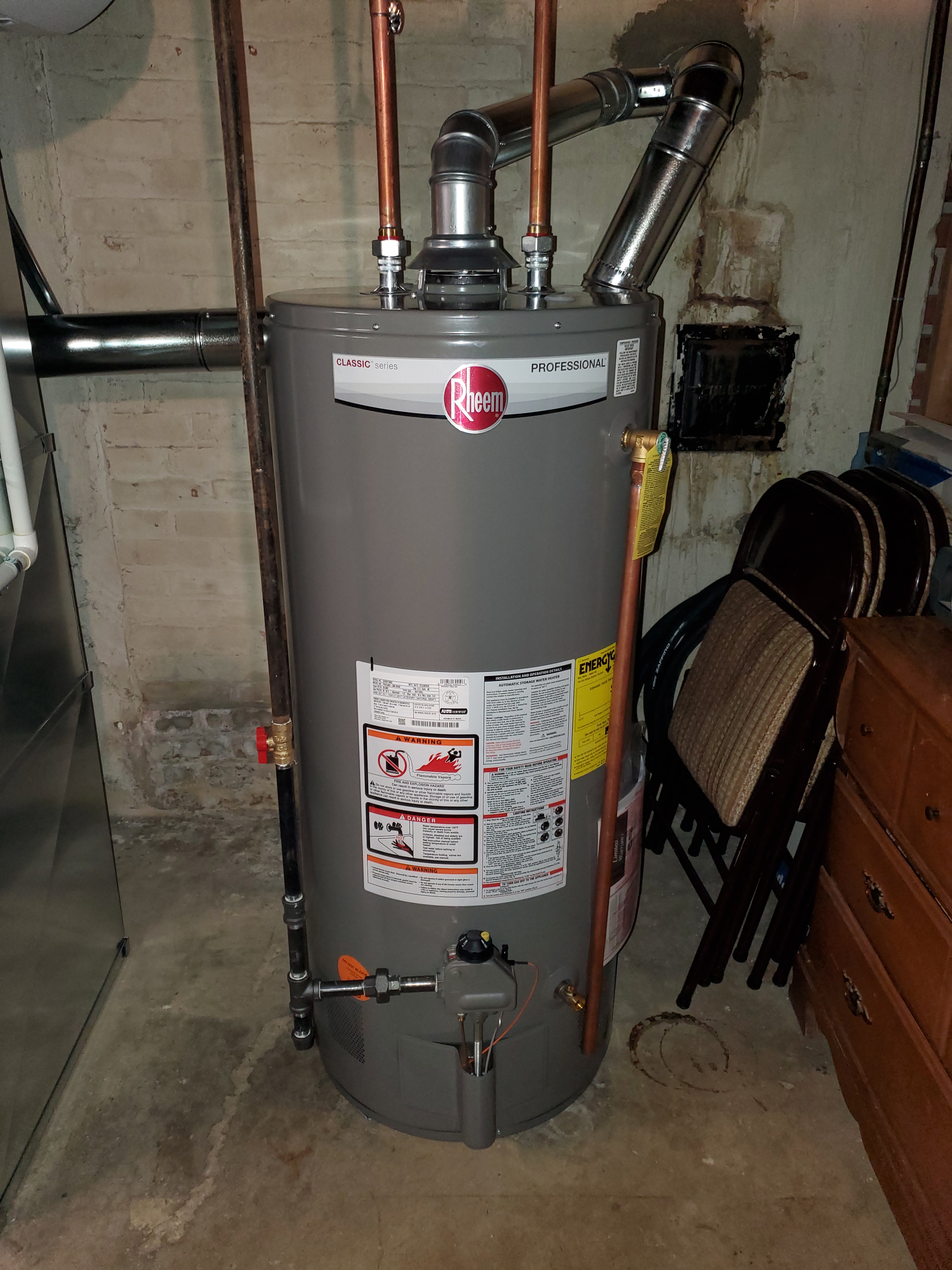 50 Gallon Rheem Water Heater