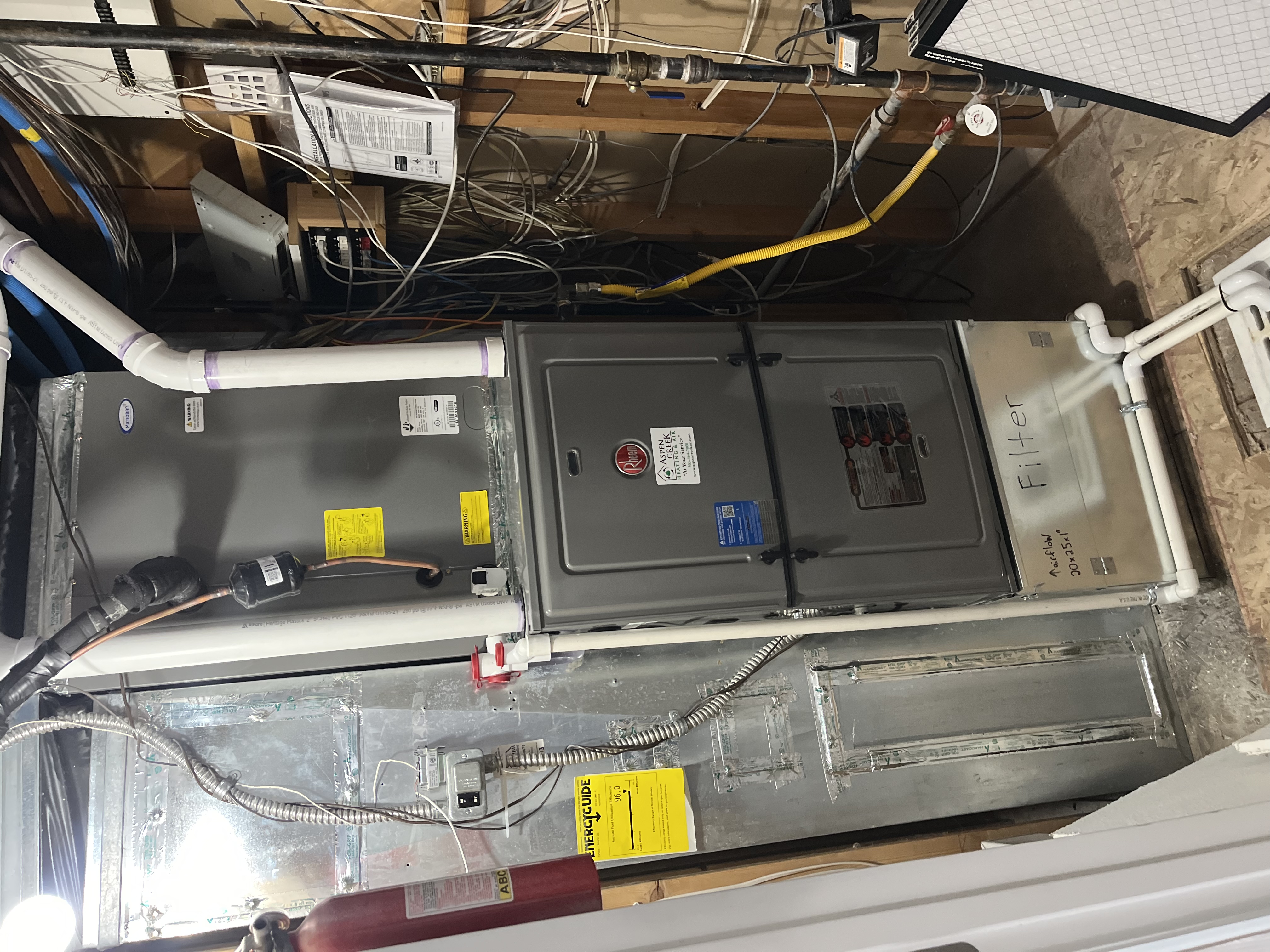 High Efficient Rheem Furnace Installation