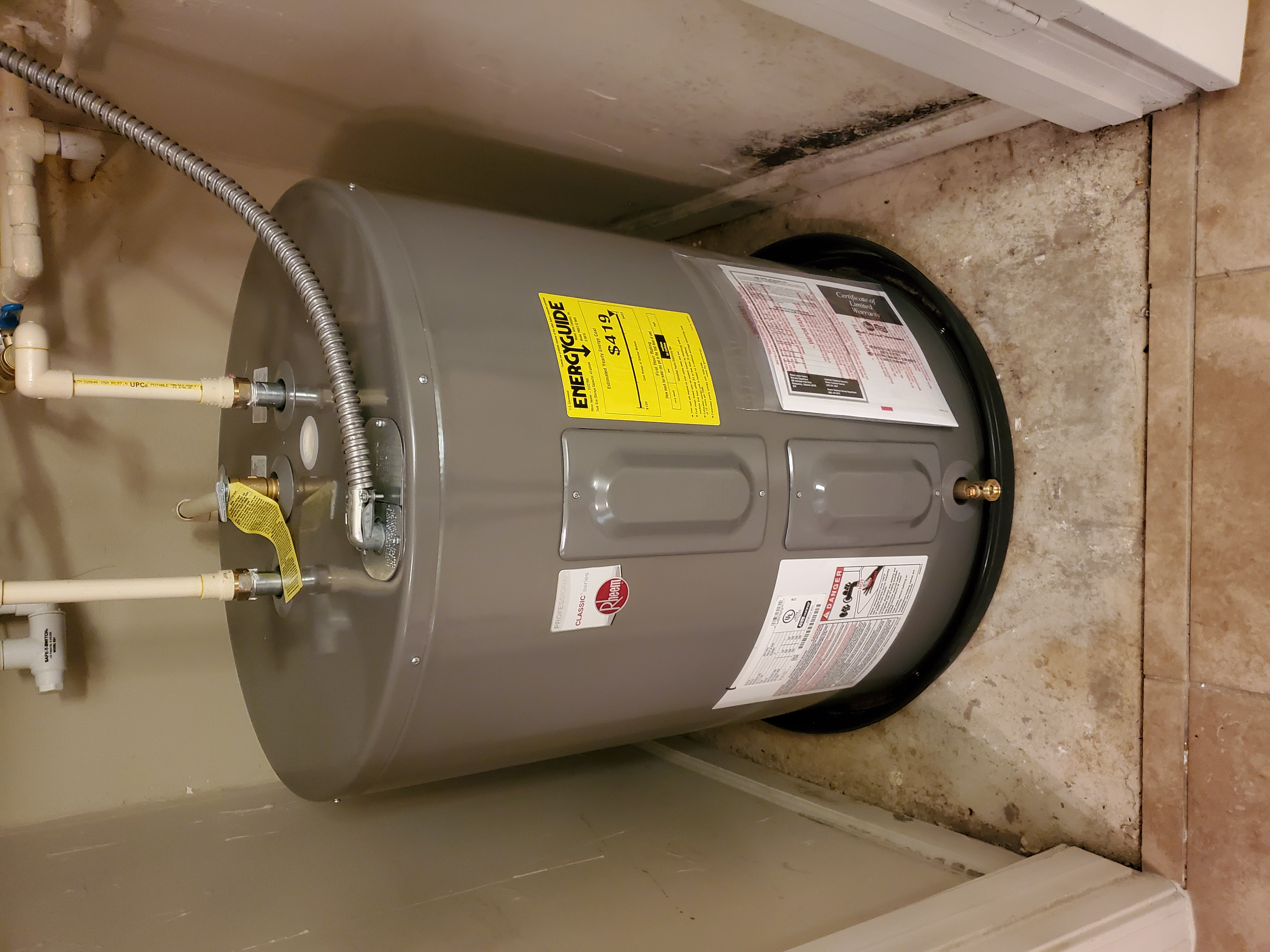 Rheem 40 Gal Lowboy