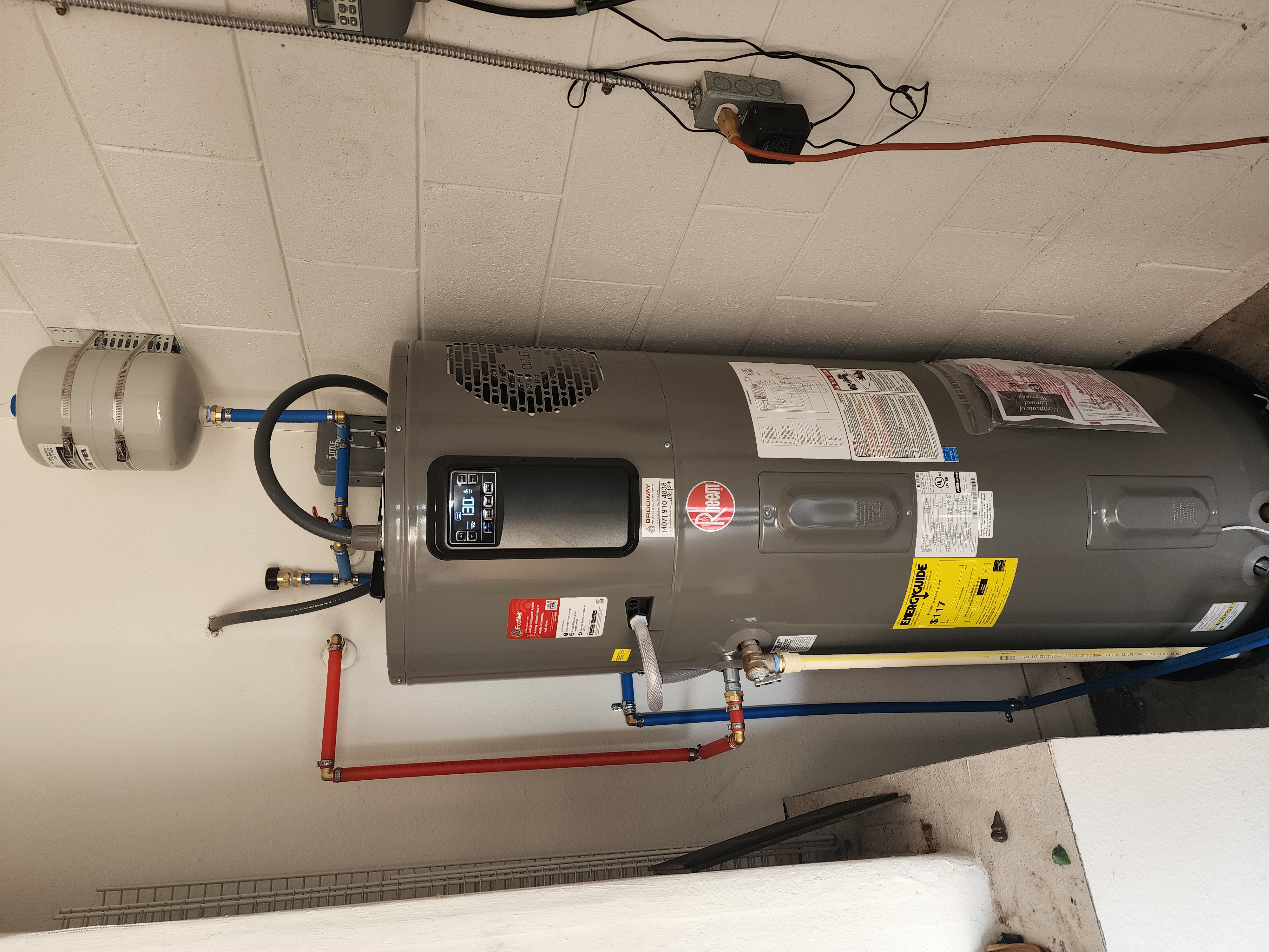 Rheem Hybrid Heat Pump Pro Terra 50 Gal Electric