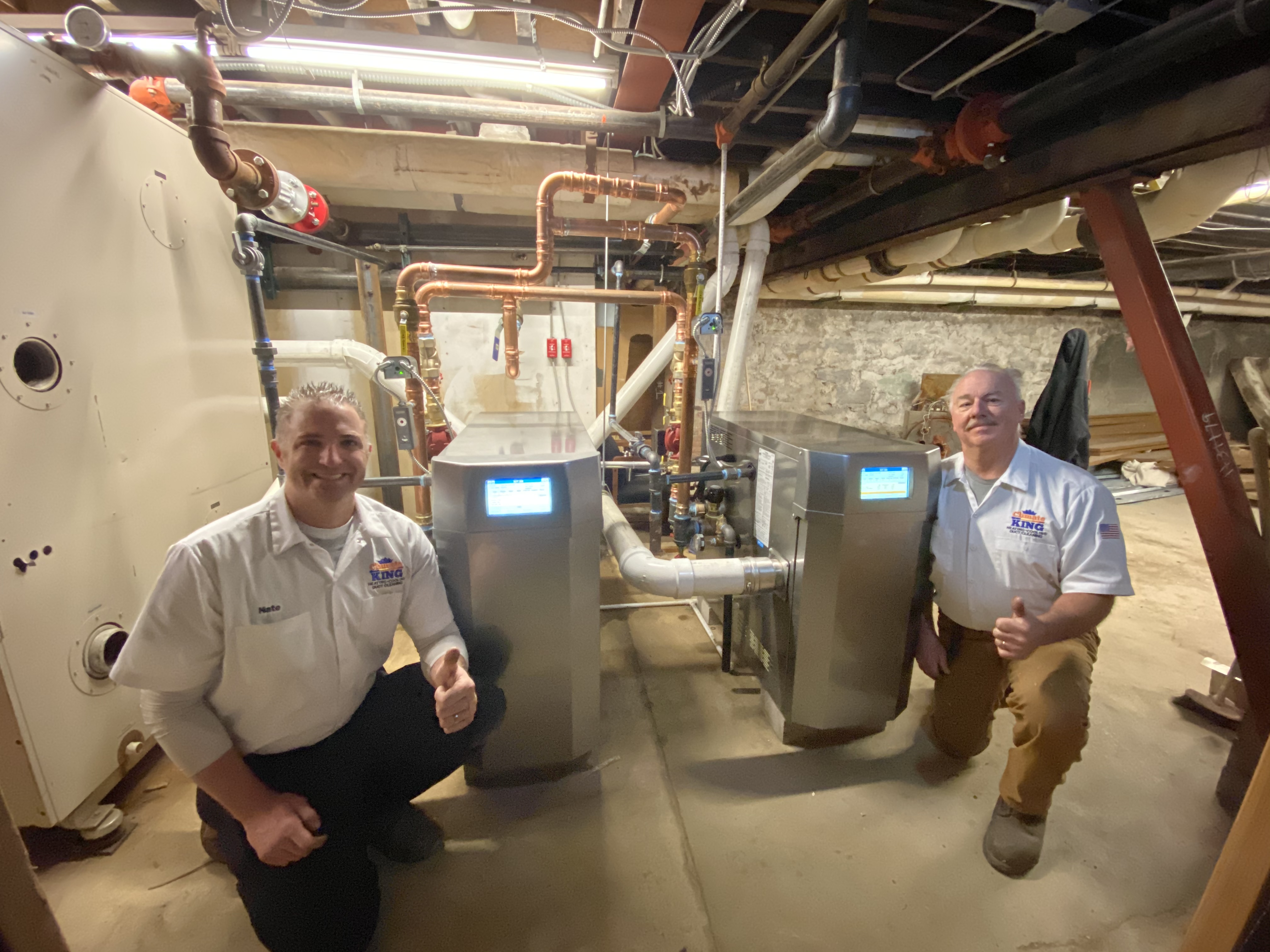commercial boiler install