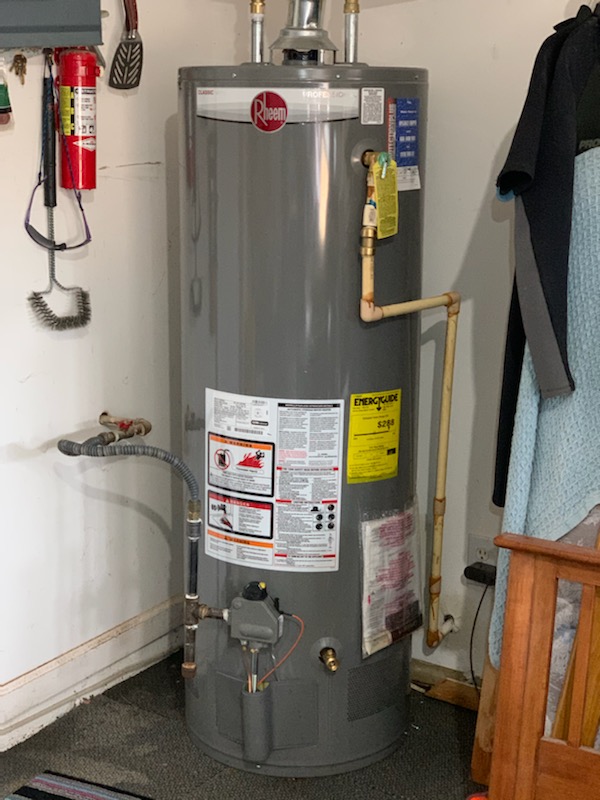 New Rheem Water Heater Install